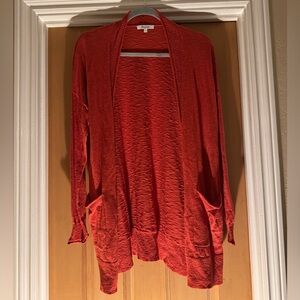 Madewell Vibrant Orange Cardigan
